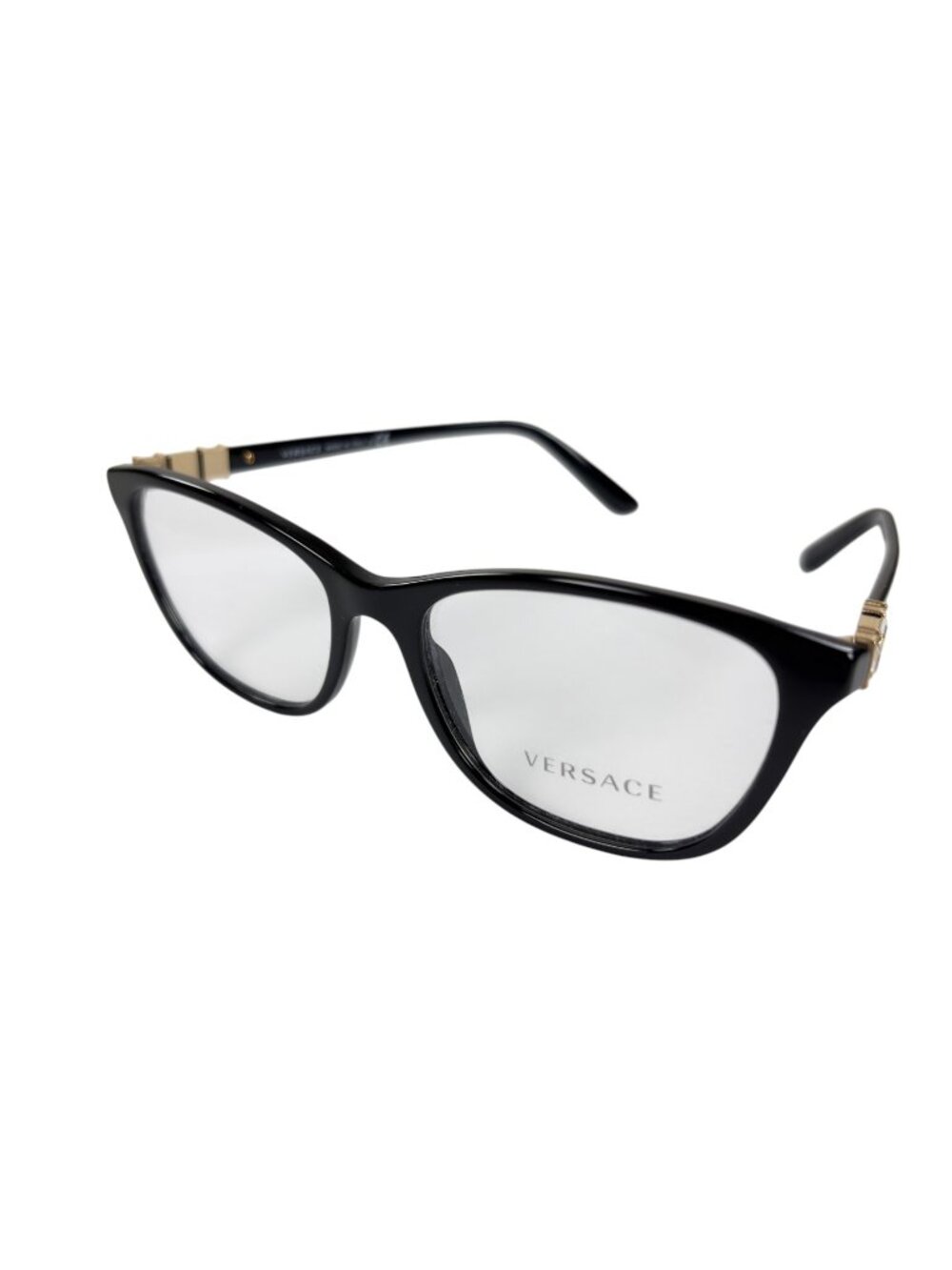 Versace VE3213B Eyeglasses Womens Cat Eye Glasses Frame Black Havana RX-able